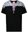 Buy Marcelo Burlon SS21 翅膀棉質短袖T恤 男 黑色翅膀印花短袖上衣 CMAA018S21JER0011040