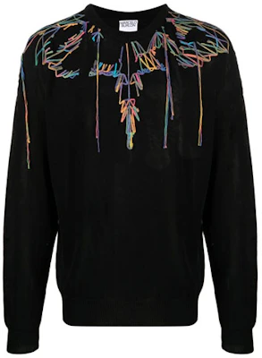 マルセロバーロン SS21 ウィングプリント 長袖クルーネックスウェット ブラック メンズ CMHE033S21KNI0011084 Buy マルセロバーロン SS21 ウィングプリント 長袖クルーネックスウェット ブラック メンズ CMHE033S21KNI0011084