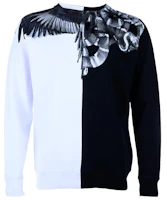Marcelo Burlon SS21 Yin-Yang Snake Wing Print Crewneck Sweatshirt Black/White CMBA009R196300201091 Marcelo Burlon SS21 Yin-Yang Snake Wing Print Crewneck Sweatshirt Black/White CMBA009R196300201091
