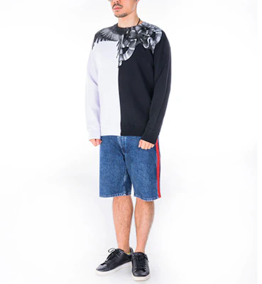 马塞洛·伯伦 SS21 阴阳蛇翼印花黑白圆领卫衣 CMBA009R196300201091 Lookbook 马塞洛·伯伦 SS21 阴阳蛇翼印花黑白圆领卫衣 CMBA009R196300201091