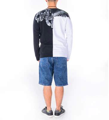 马塞洛·伯伦 SS21 阴阳蛇翼印花黑白圆领卫衣 CMBA009R196300201091 Shop 马塞洛·伯伦 SS21 阴阳蛇翼印花黑白圆领卫衣 CMBA009R196300201091