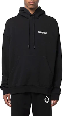 マルセロバーロン SS22 メンズ ロゴプリント入りブラックプルオーバーパーカー CMBB040C99FLE0011001 Shop マルセロバーロン SS22 メンズ ロゴプリント入りブラックプルオーバーパーカー CMBB040C99FLE0011001