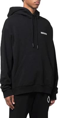 マルセロバーロン SS22 メンズ ロゴプリント入りブラックプルオーバーパーカー CMBB040C99FLE0011001 Purchase マルセロバーロン SS22 メンズ ロゴプリント入りブラックプルオーバーパーカー CMBB040C99FLE0011001