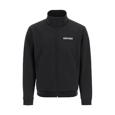 Marcelo Burlon SS22 Black Stand Collar Long Sleeve Printed Jacket Fashion CMBD007C99JER001100