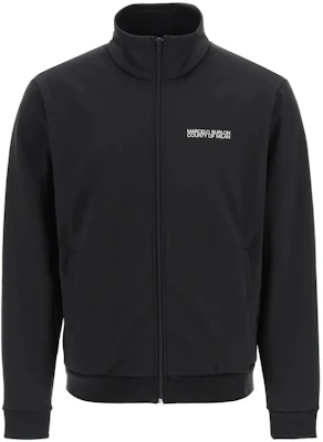 Chaqueta Negra de Marcelo Burlon SS22 con Cuello Alto y Mangas Largas Estampadas Moda CMBD007C99JER001100 Order Chaqueta Negra de Marcelo Burlon SS22 con Cuello Alto y Mangas Largas Estampadas Moda CMBD007C99JER001100