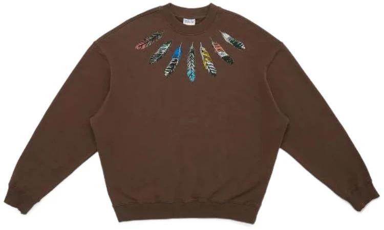 marcelo-burlon-ss-22-feather-print-crewneck-sweatshirt-brown-cmba-097-f22-fle-0046006