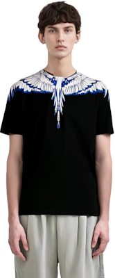 Marcelo Burlon SS22 男款黑色翅膀圖案短袖T恤 CMAA018C99JER0011001 Details for Marcelo Burlon SS22 男款黑色翅膀圖案短袖T恤 CMAA018C99JER0011001