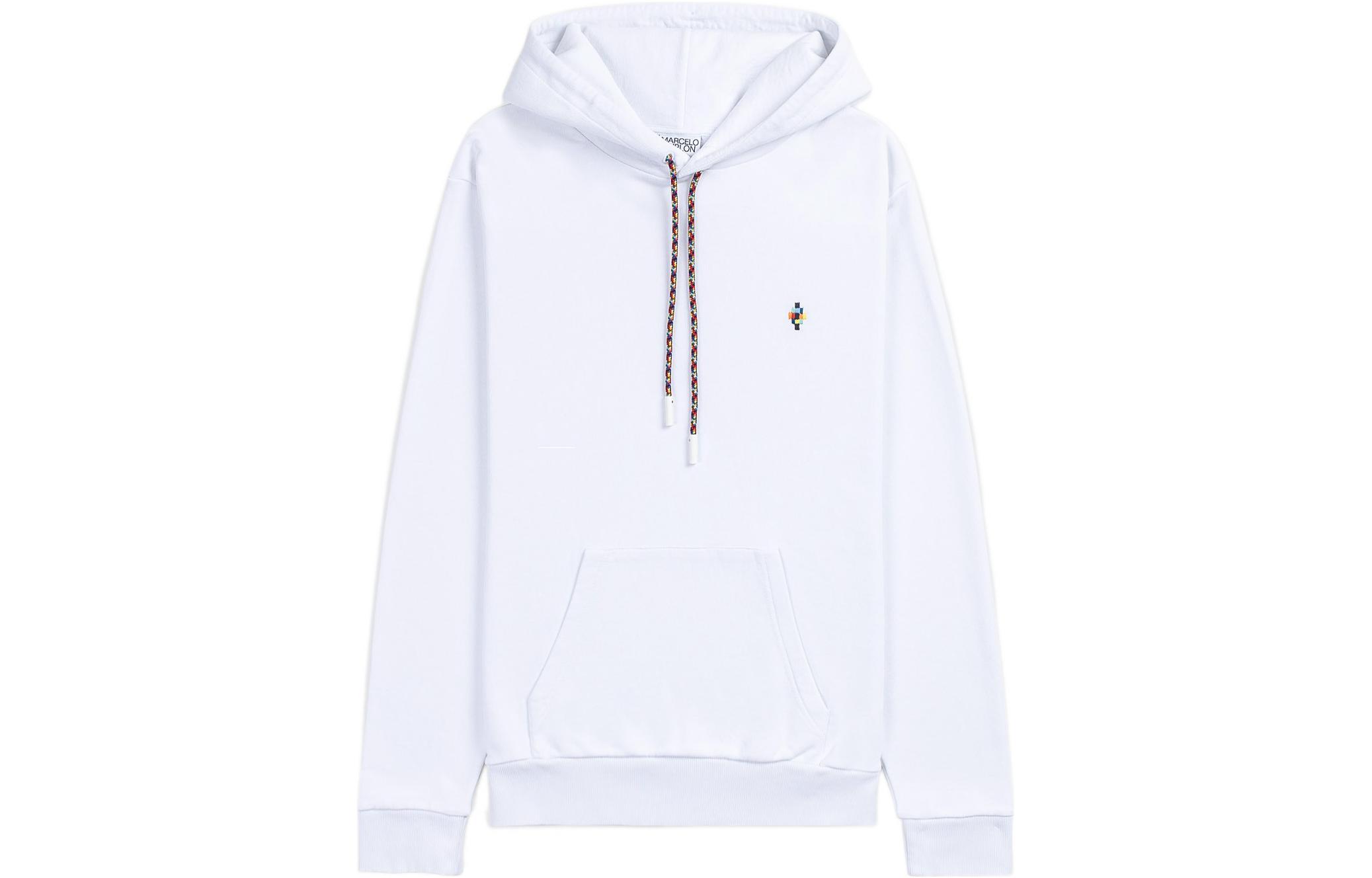 Marcelo Burlon SS22 Printed Crewneck Pullover Sweatshirt Black () CMBA009S22FLE0011025