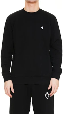 Sudadera Negra Hombre Marcelo Burlon SS22 Estampada Manga Larga Crewneck CMBA009C99FLE0021001 Details for Sudadera Negra Hombre Marcelo Burlon SS22 Estampada Manga Larga Crewneck CMBA009C99FLE0021001