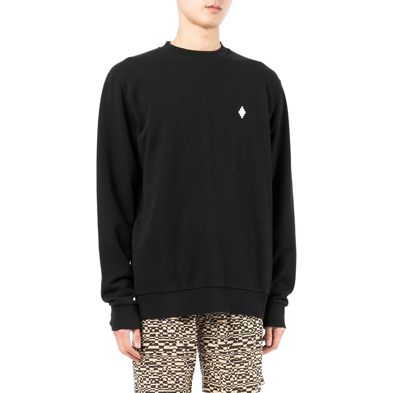 Sizing Sudadera Negra Hombre Marcelo Burlon SS22 Estampada Manga Larga Crewneck CMBA009C99FLE0021001
