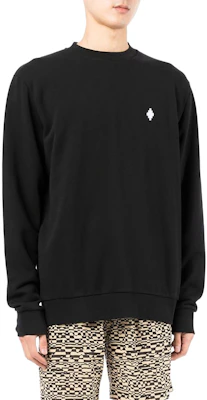 Sudadera Negra Hombre Marcelo Burlon SS22 Estampada Manga Larga Crewneck CMBA009C99FLE0021001 Sizing Sudadera Negra Hombre Marcelo Burlon SS22 Estampada Manga Larga Crewneck CMBA009C99FLE0021001