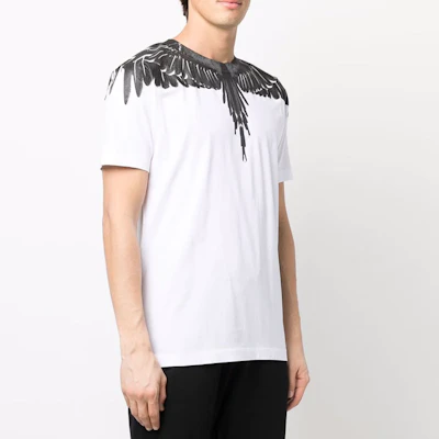 Marcelo Burlon SS22 白色翅膀印花短袖 T 恤 男款 CMAA018C99JER0010110 Shop Marcelo Burlon SS22 白色翅膀印花短袖 T 恤 男款 CMAA018C99JER0010110