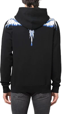 Marcelo Burlon SS22 翼印花連帽黑色男款長袖套頭衫。 CMBB007C99FLE0011001 Shop Marcelo Burlon SS22 翼印花連帽黑色男款長袖套頭衫。 CMBB007C99FLE0011001