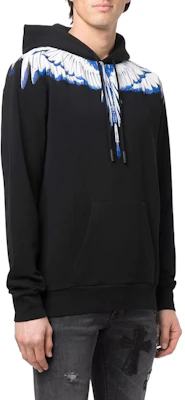 Marcelo Burlon SS22 翼印花連帽黑色男款長袖套頭衫。 CMBB007C99FLE0011001 Purchase Marcelo Burlon SS22 翼印花連帽黑色男款長袖套頭衫。 CMBB007C99FLE0011001