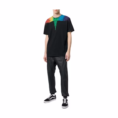 Marcelo Burlon SS23 Black Animal Print Crewneck T-Shirt CMAA018-S18001007