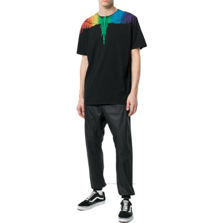 Lookbook Marcelo Burlon SS23 黑色動物印花圓領T恤 CMAA018-S18001007