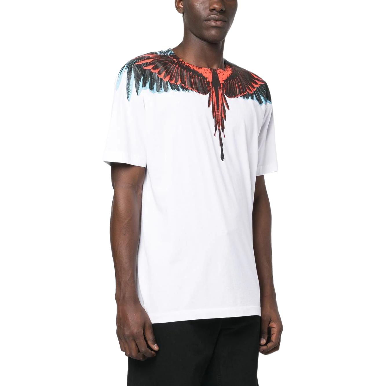 Purchase Marcelo Burlon SS23 Icon翅膀圖案短袖T恤 白色 CMAA018S23JER0010125