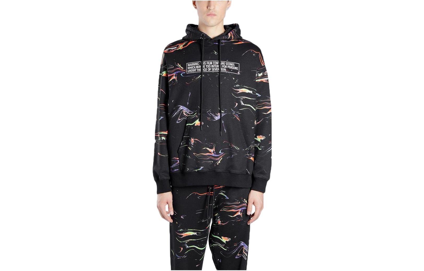 Marcelo Burlon SS23 Black Solid Color Hoodie CMBB073R20FLE001-1010