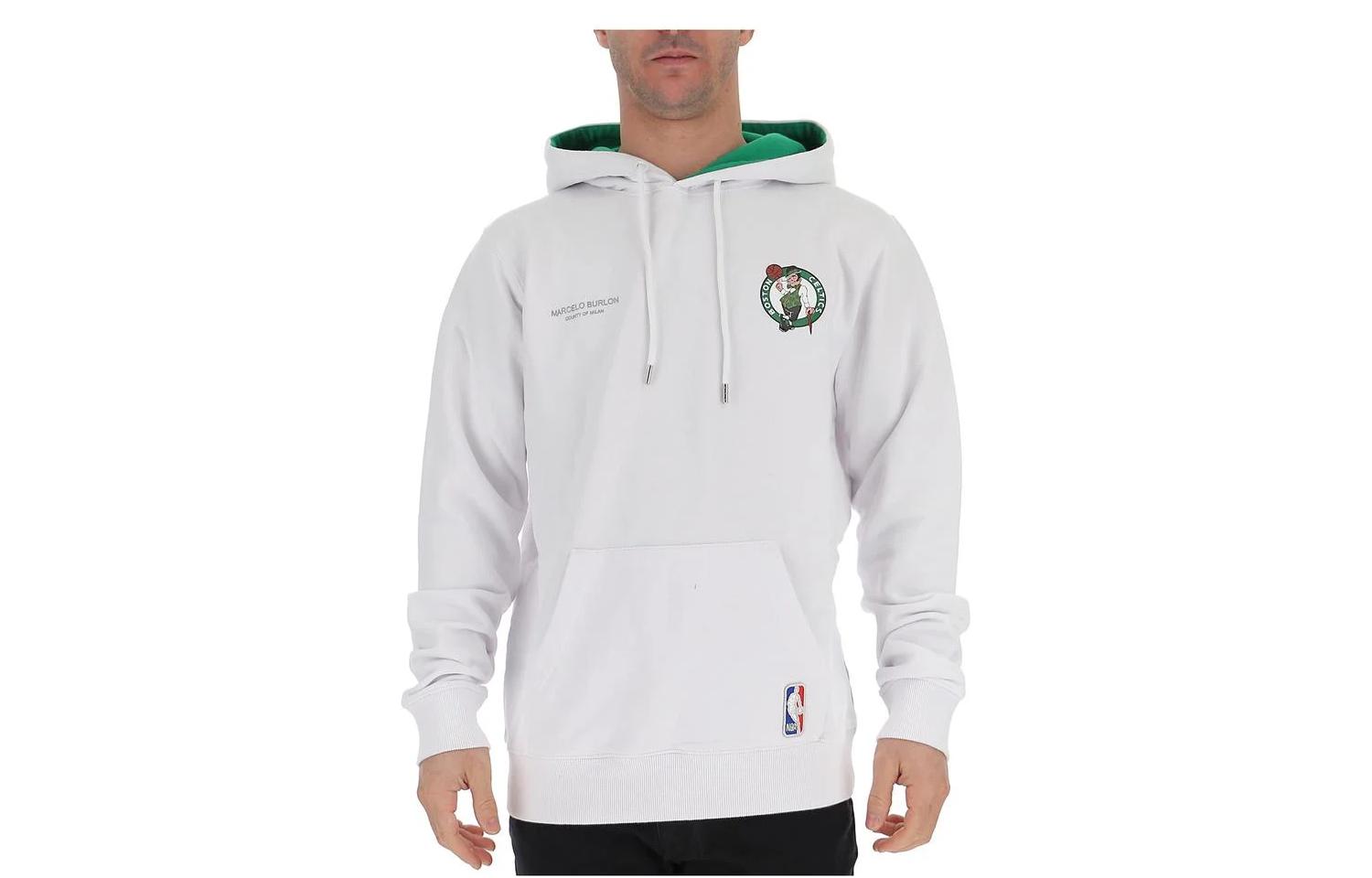 Marcelo Burlon SS23 Cross Logo Hoodie Blue Long Sleeve CMBB007C99FLE002-4501