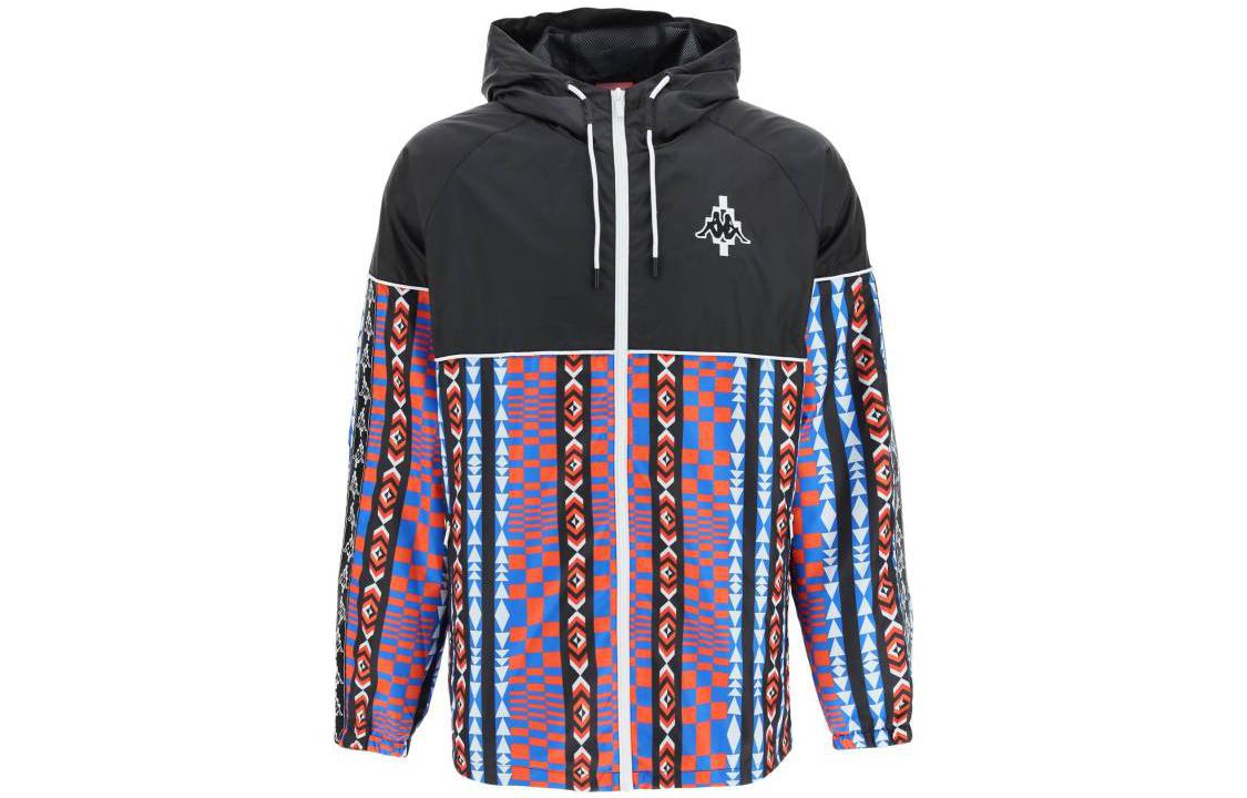 Marcelo Burlon SS23 Graphic Print Black Hoodie for Men CMBB007E185060061088