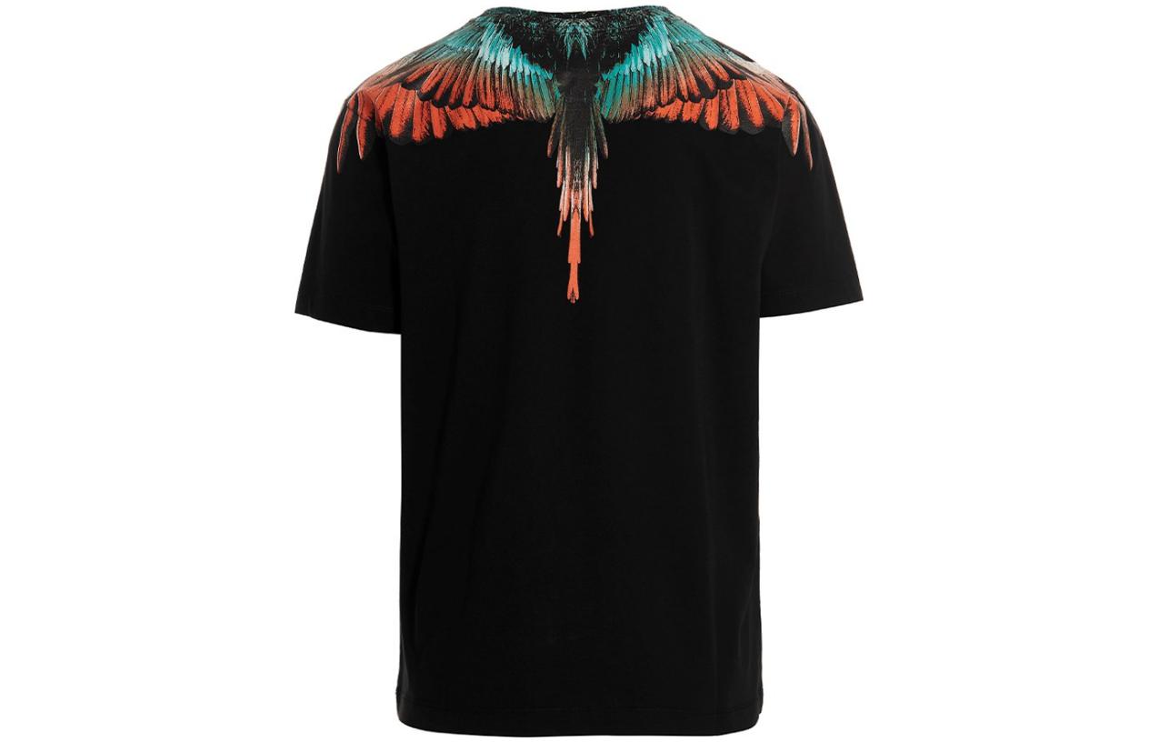 Lookbook Marcelo Burlon SS23 印花短袖圓領黑色T恤 CMAA018S23JER0011020