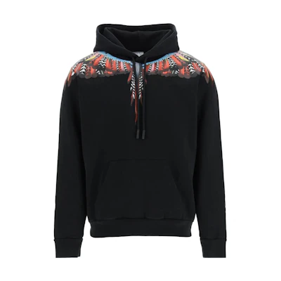 Marcelo Burlon SS23 Graphic Print Hoodie White - CMBB106S23FLE0040184