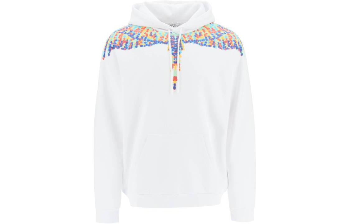 Marcelo Burlon SS23 Letter Graphic Hoodie Black Long Sleeve CMBB040E19630016-1088