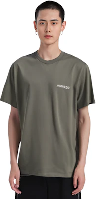 Marcelo Burlon SS23 字母Logo印花橄欖綠休閒T恤 CMAA054C99JER0015601 3