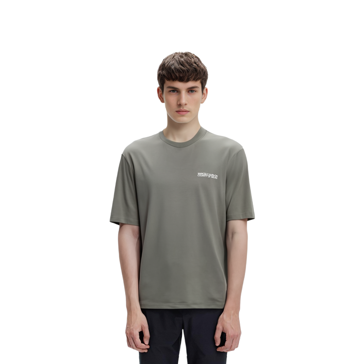 Sizing Marcelo Burlon SS23 字母Logo印花橄欖綠休閒T恤 CMAA054C99JER0015601