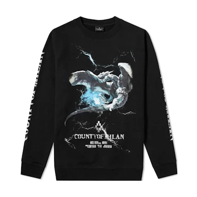Marcelo Burlon SS23 Multi-Color Printed Hoodie Casual Long Sleeve CMBB007S20FLE005-1025