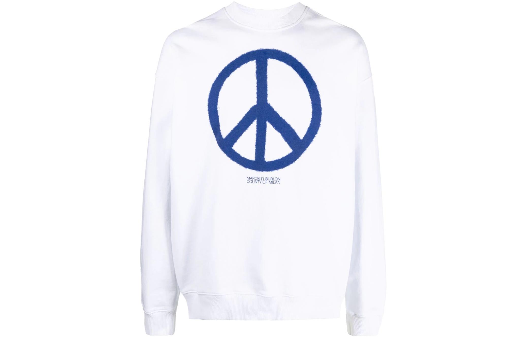 Marcelo Burlon SS23 Pattern Print Black Hoodie Long Sleeve CMBB109S23FLE001-1020