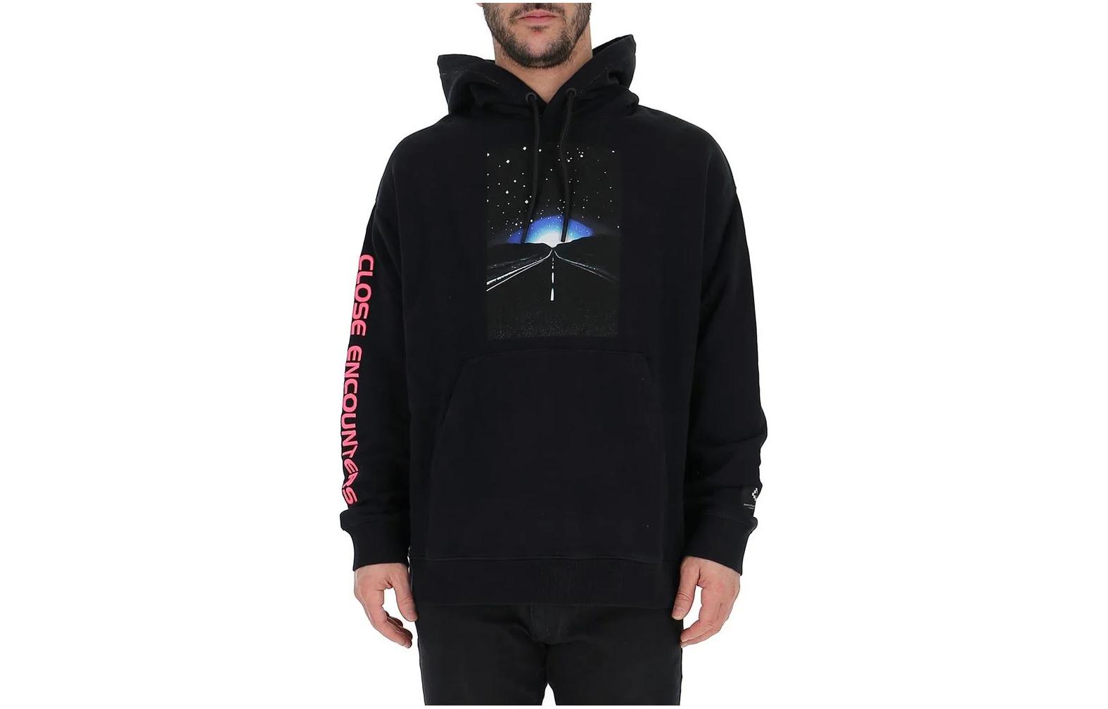 Marcelo Burlon SS23 Solid Casual Drawstring Hoodie Off-White CMBB007S22FLE007-0401