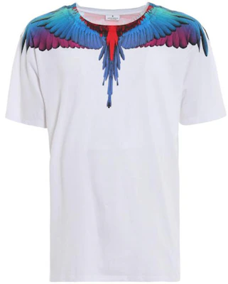 Marcelo Burlon SS23 翼形印花白色圓領短袖T恤 CMAA018F180010620188 Buy Marcelo Burlon SS23 翼形印花白色圓領短袖T恤 CMAA018F180010620188