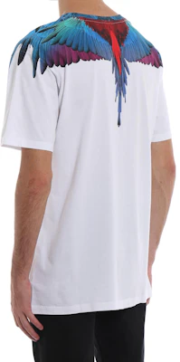 Marcelo Burlon SS23 翼形印花白色圓領短袖T恤 CMAA018F180010620188 Purchase Marcelo Burlon SS23 翼形印花白色圓領短袖T恤 CMAA018F180010620188