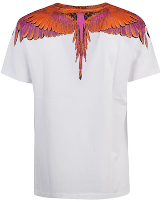 Camiseta Blanca Marcelo Burlon con Alas Degradadas en Morado para Hombre. CMAA018R20JER0040125 Lookbook Camiseta Blanca Marcelo Burlon con Alas Degradadas en Morado para Hombre. CMAA018R20JER0040125