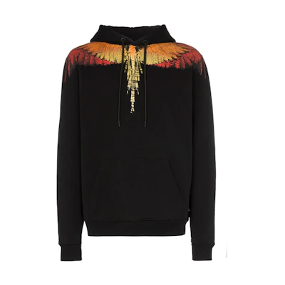Marcelo Burlon Wing Print Knit Crewneck Sweatshirt White () 19456126432277981000