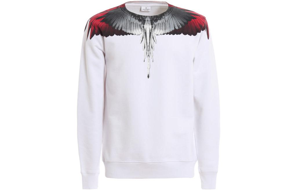 Marcelo Burlon Wings Patch Black Long Sleeve Sweatshirt CMBA009E196300101088