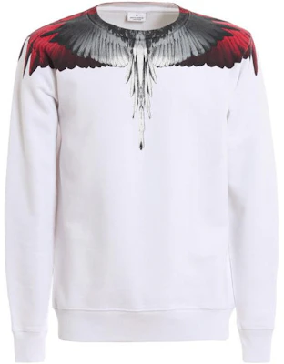 Sudadera Blanca Marcelo Burlon Wings con Diseño de Alas Impresas CMBA009R196300180120 Buy Sudadera Blanca Marcelo Burlon Wings con Diseño de Alas Impresas CMBA009R196300180120