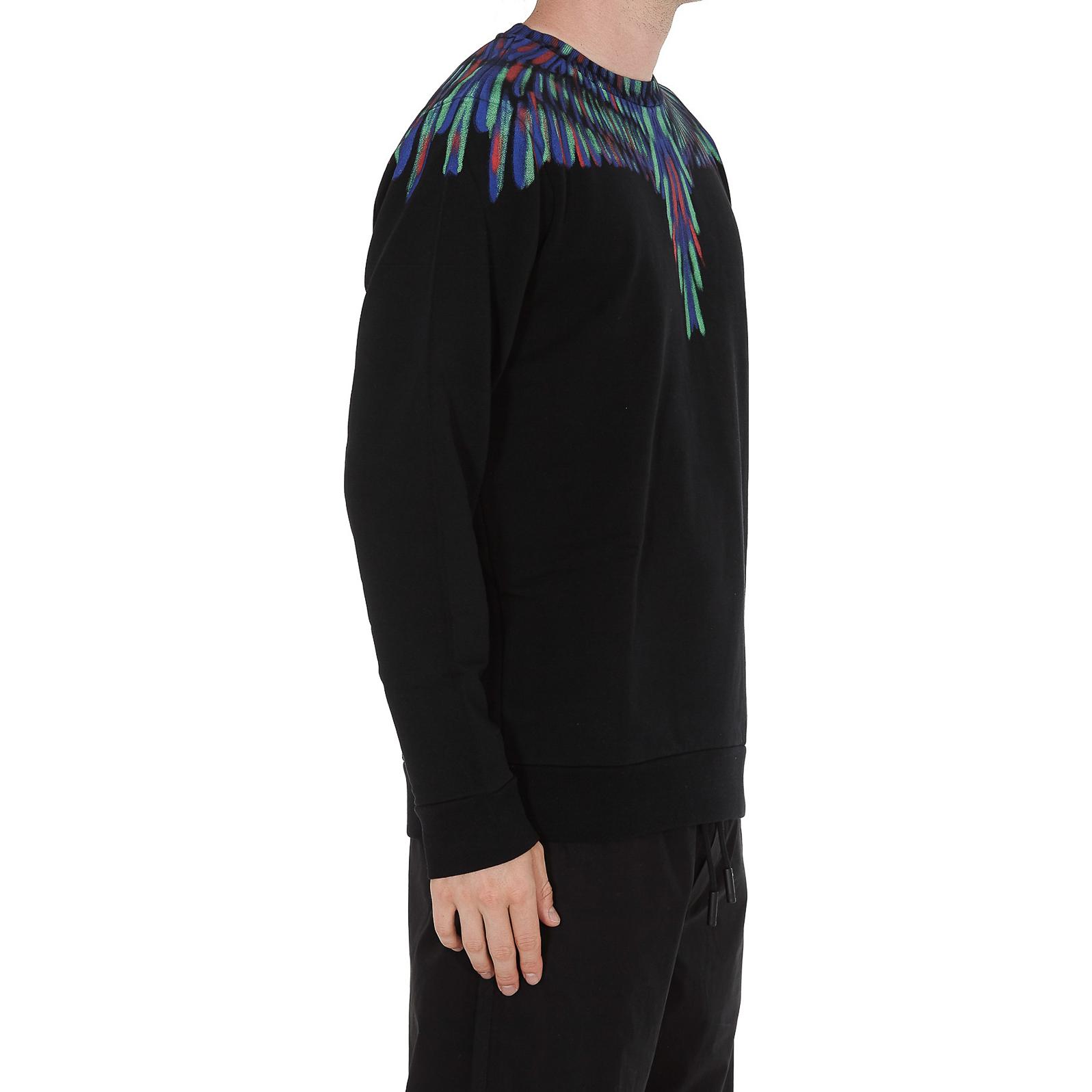 Purchase マルセロ・バーロン ウィング クルーネック プルオーバースウェットシャツ ブラック CMBA009E20FLE0041050