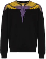 Marcelo Burlon Wings Crewneck Sweatshirt Black Wing Print. CMBA009R196300181060 Marcelo Burlon Wings Crewneck Sweatshirt Black Wing Print. CMBA009R196300181060