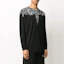 Shop Marcelo Burlon Baju Lengan Panjang Grafik Wings Hitam CMAB007E20JER0031001