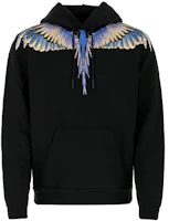 Marcelo Burlon Wings Hoodie Men’s Black CMBB007E20FLE0011030 Marcelo Burlon Wings Hoodie Men’s Black CMBB007E20FLE0011030