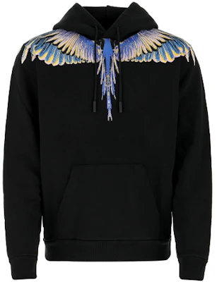 马塞洛·伯龙男士黑色翅膀连帽衫 CMBB007E20FLE0011030 Order 马塞洛·伯龙男士黑色翅膀连帽衫 CMBB007E20FLE0011030