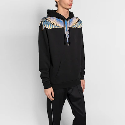 马塞洛·伯龙男士黑色翅膀连帽衫 CMBB007E20FLE0011030 Details for 马塞洛·伯龙男士黑色翅膀连帽衫 CMBB007E20FLE0011030