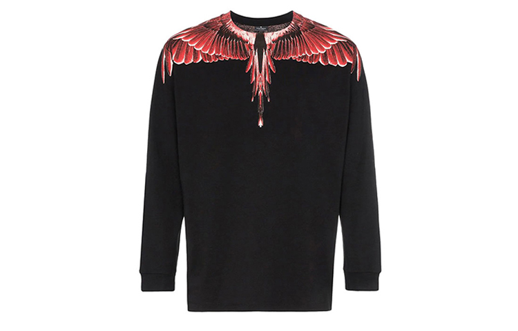 Marcelo Burlon Wings Print Pullover Hoodie White () CMBB007E20FLE0010143