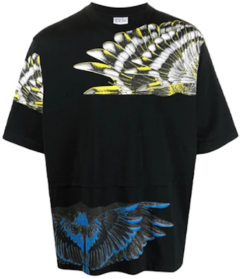 Marcelo Burlon 翼紋黑色短袖T恤 男裝 翼印花 SS21 系列 CMAA076S21JER0011009 Buy Marcelo Burlon 翼紋黑色短袖T恤 男裝 翼印花 SS21 系列 CMAA076S21JER0011009