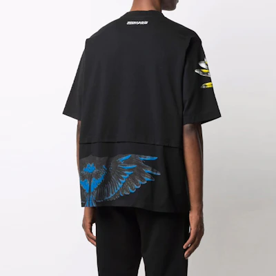 Marcelo Burlon 翼紋黑色短袖T恤 男裝 翼印花 SS21 系列 CMAA076S21JER0011009 Purchase Marcelo Burlon 翼紋黑色短袖T恤 男裝 翼印花 SS21 系列 CMAA076S21JER0011009