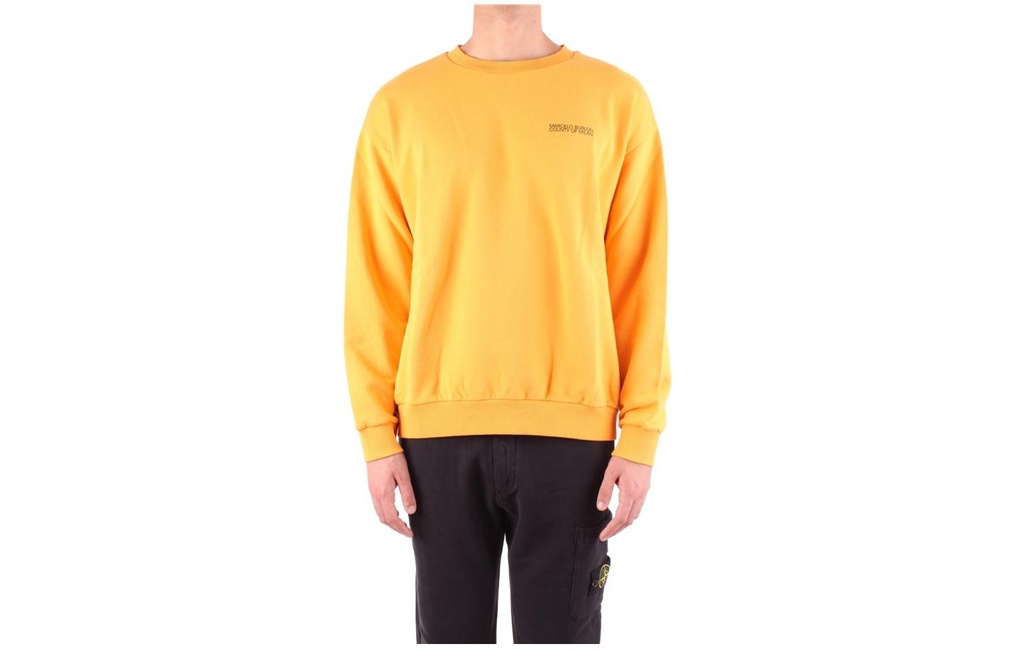 Marcelo Burlon Yin-Yang Black Yellow Wings Long Sleeve Sweatshirt Men Black/Yellow CMBA009S170682458888