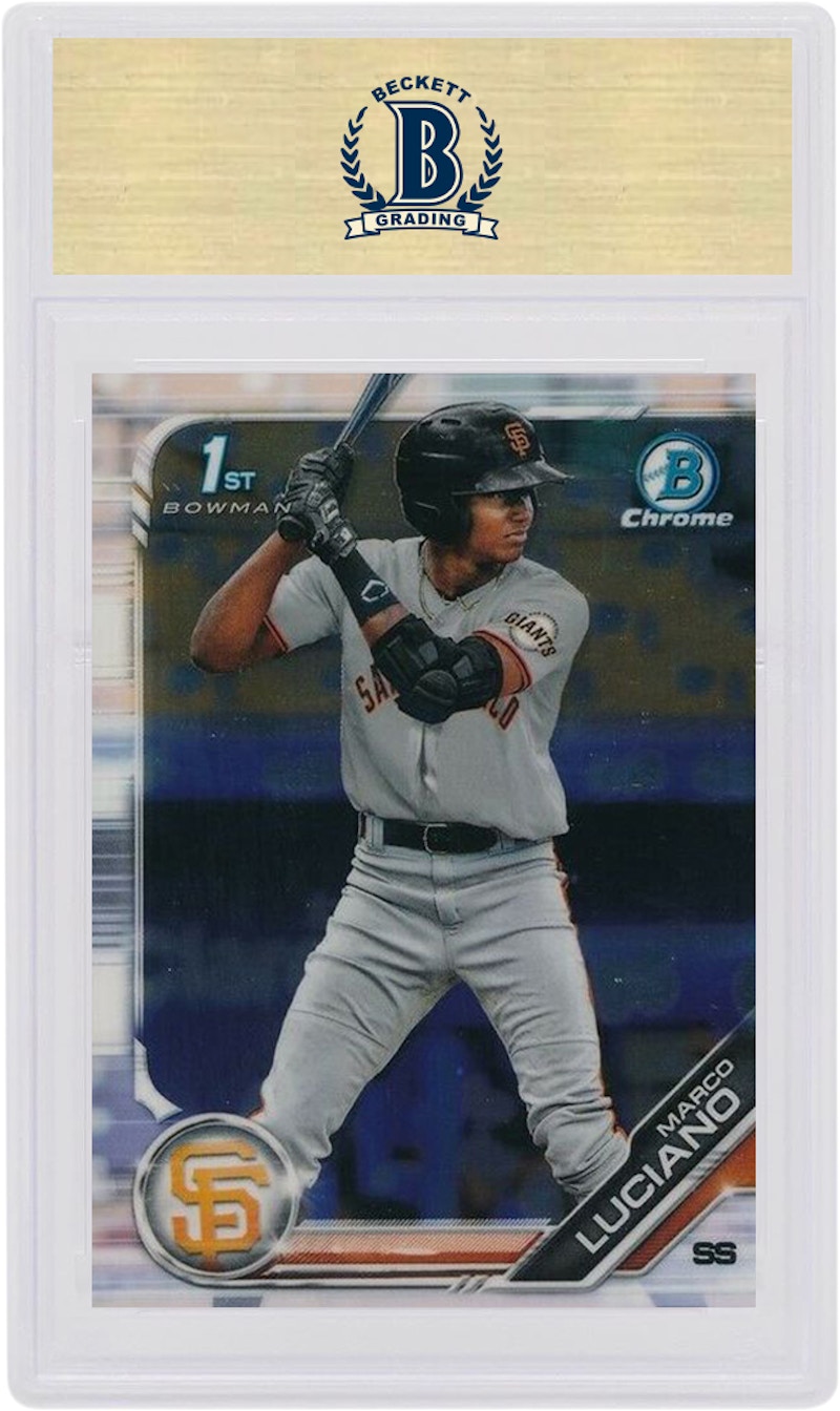 Marco Luciano 2019 Bowman Chrome Prospects #82 圖 2