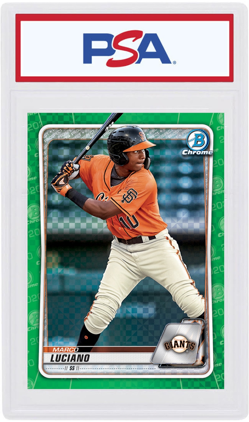 Marco Luciano 2020 Bowman Chrome X Green X-Fractor /31 #BCP-213